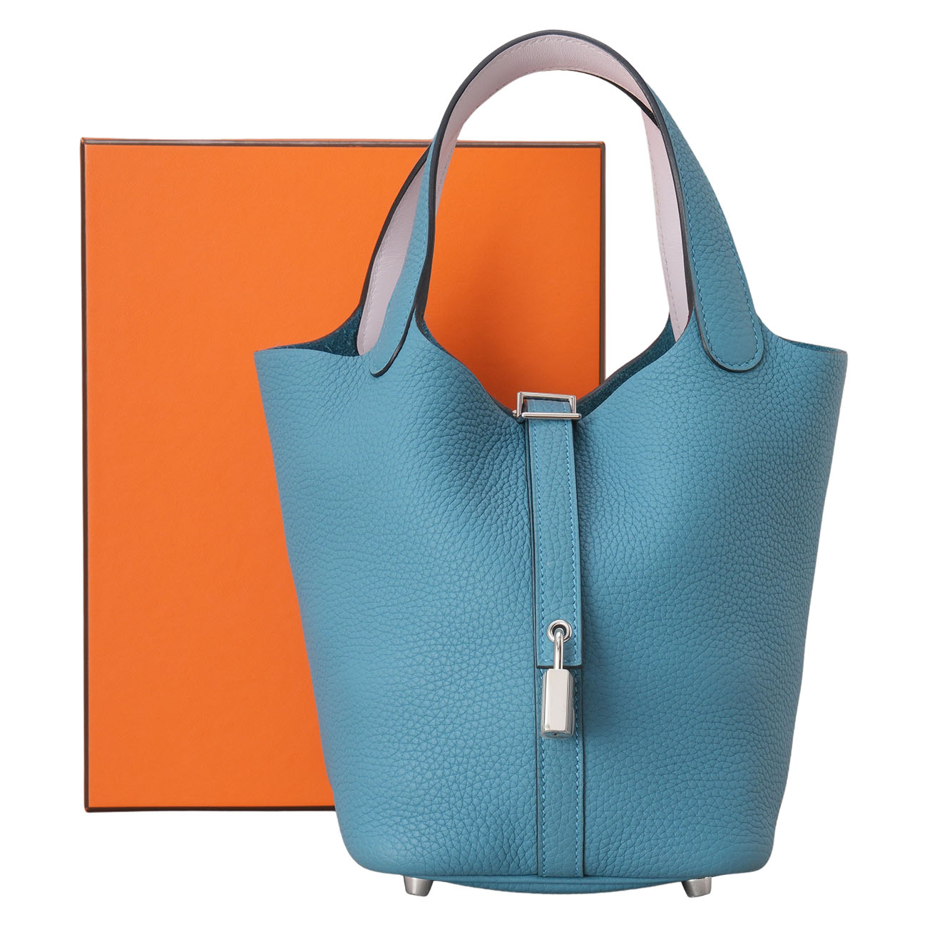 HERMES(USED)에르메스 피코탄 18 블루잔지바르/모브페일 은장