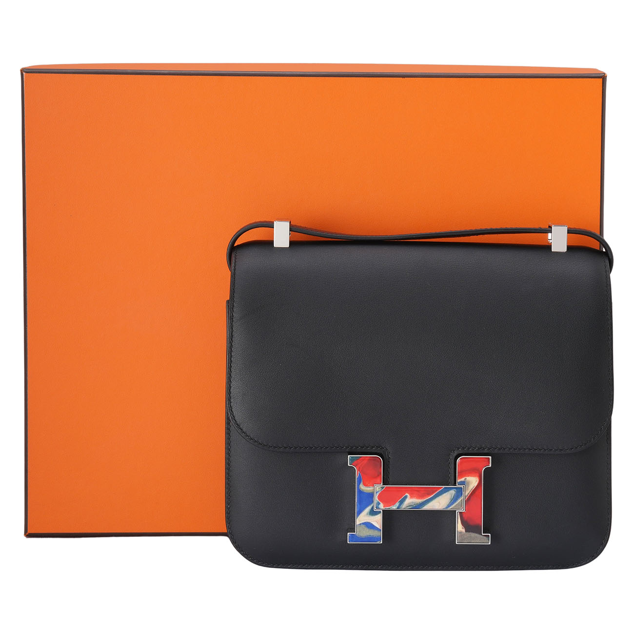 HERMES(USED)에르메스 콘스탄스 24 느와 멀티컬러자개