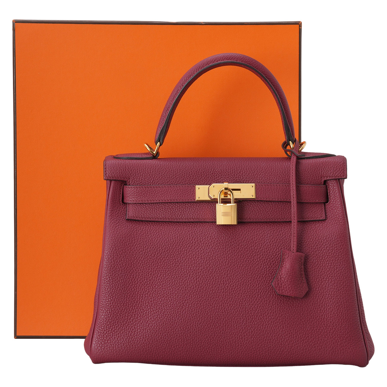 HERMES(USED)에르메스 켈리 28 루즈그라나 금장