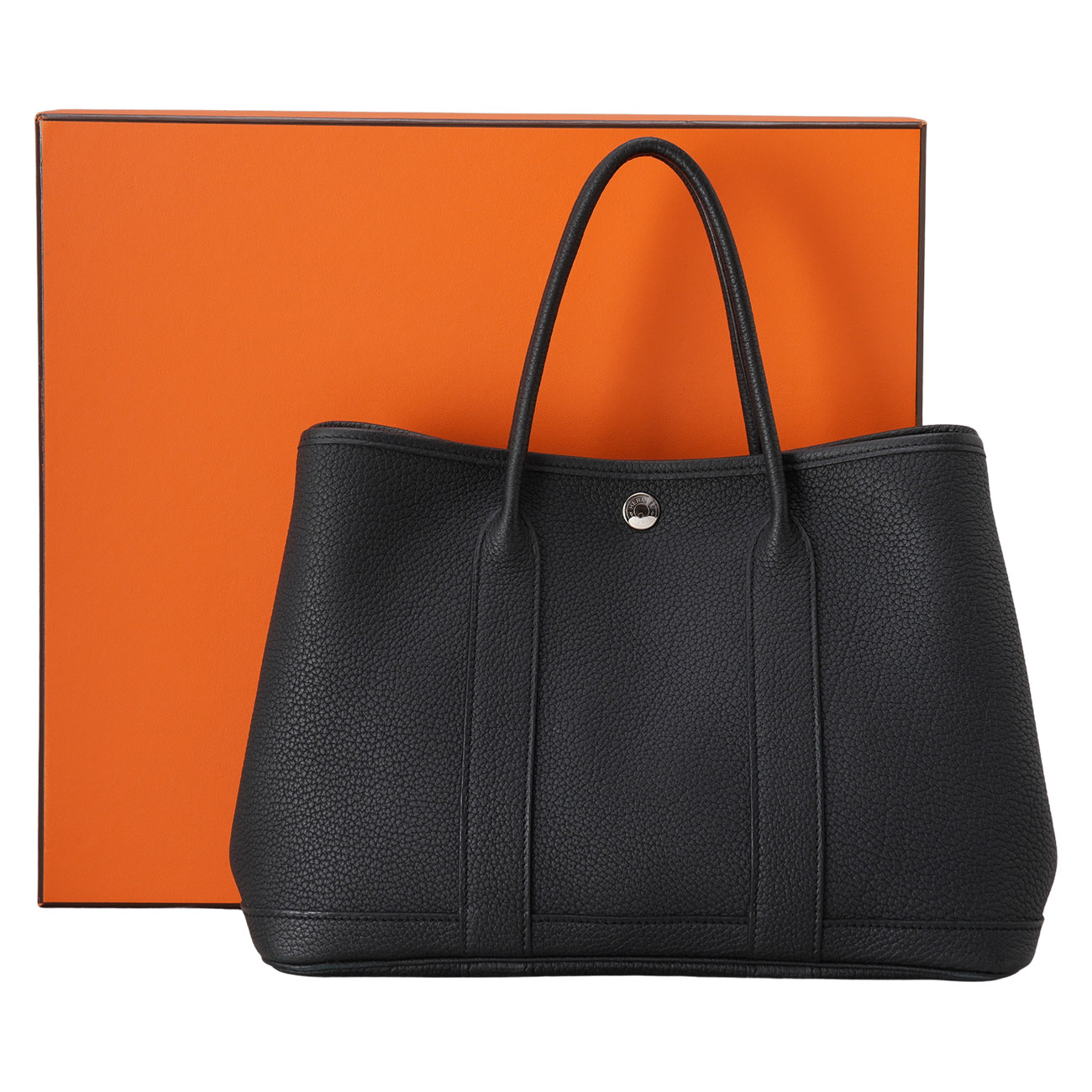 HERMES(USED)에르메스 가든파티 30 블랙 은장