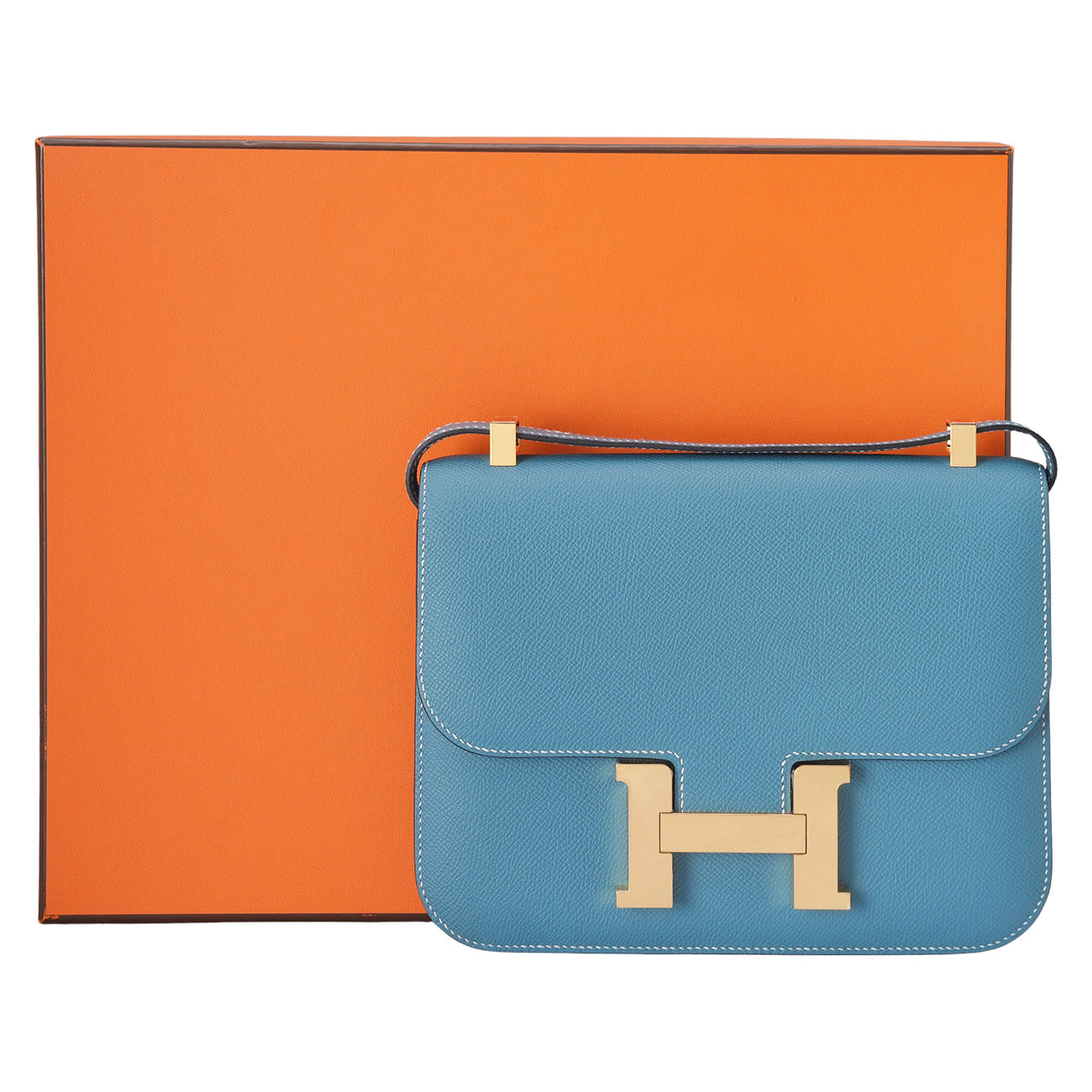 HERMES(USED)에르메스 콘스탄스 24 뉴블루진 금장