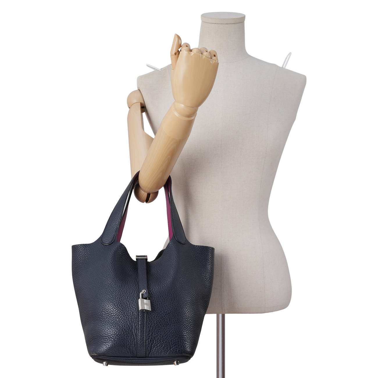 HERMES(USED)에르메스 피코탄 22 블루니로즈퍼플 은장