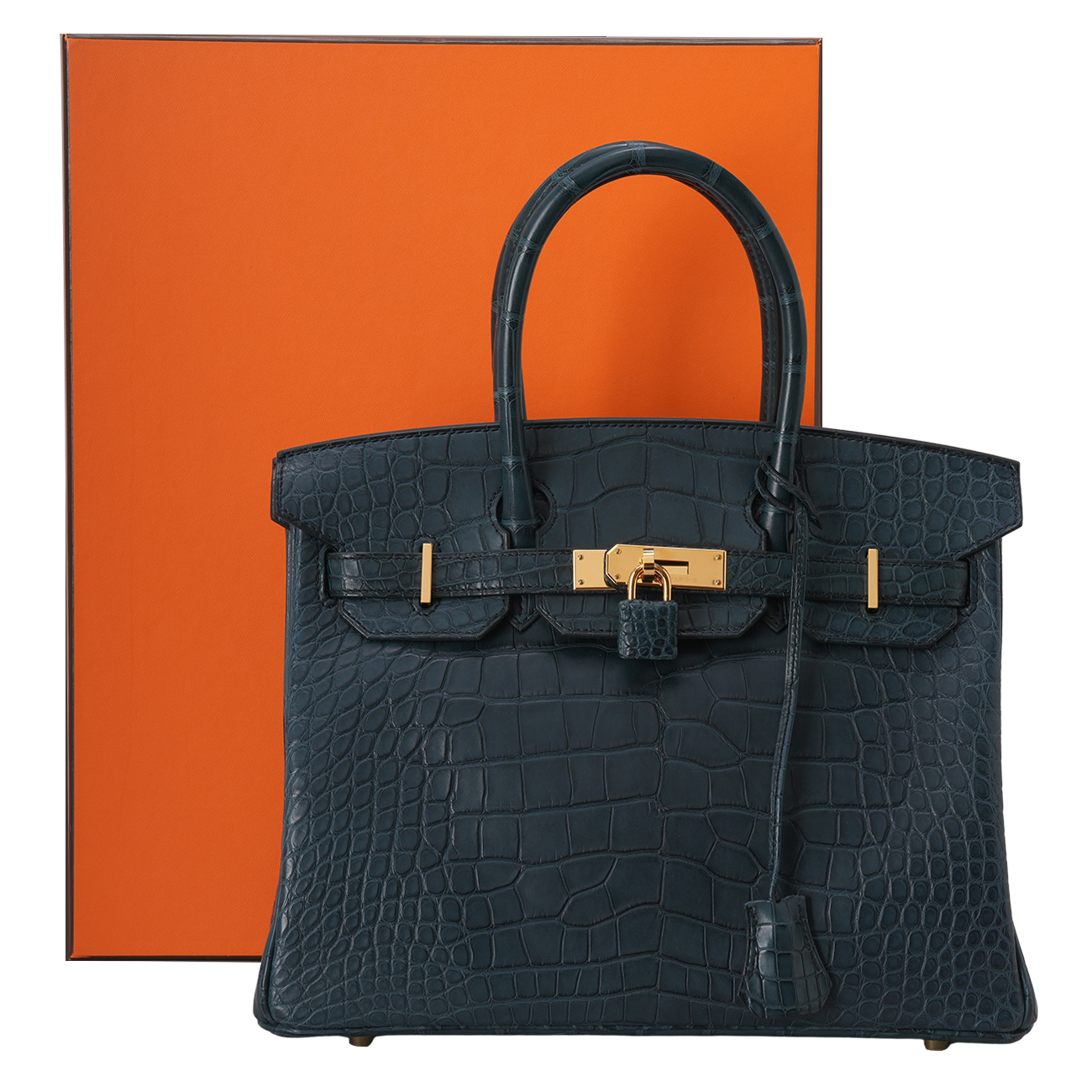 HERMES(USED)에르메스 매트 엘리게이터 벌킨 30 미시시피