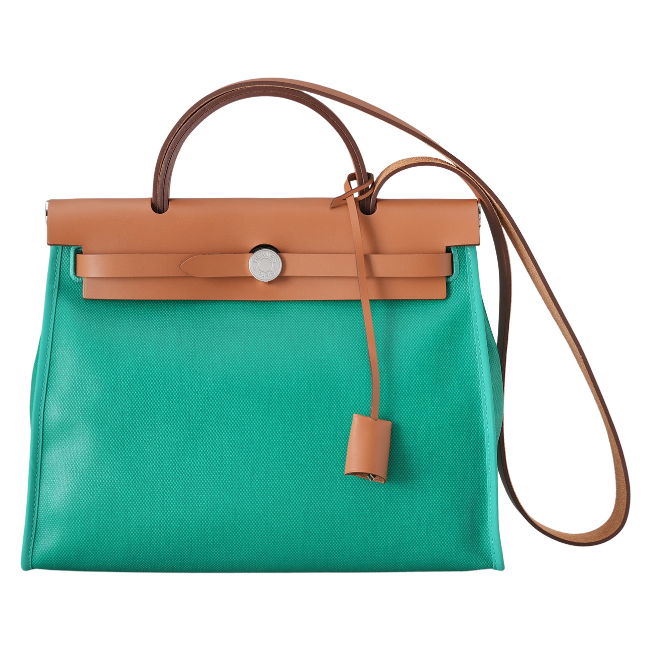 HERMES(USED)에르메스 코팅 캔버스 에르백31 민트 네추럴 에크루베이지