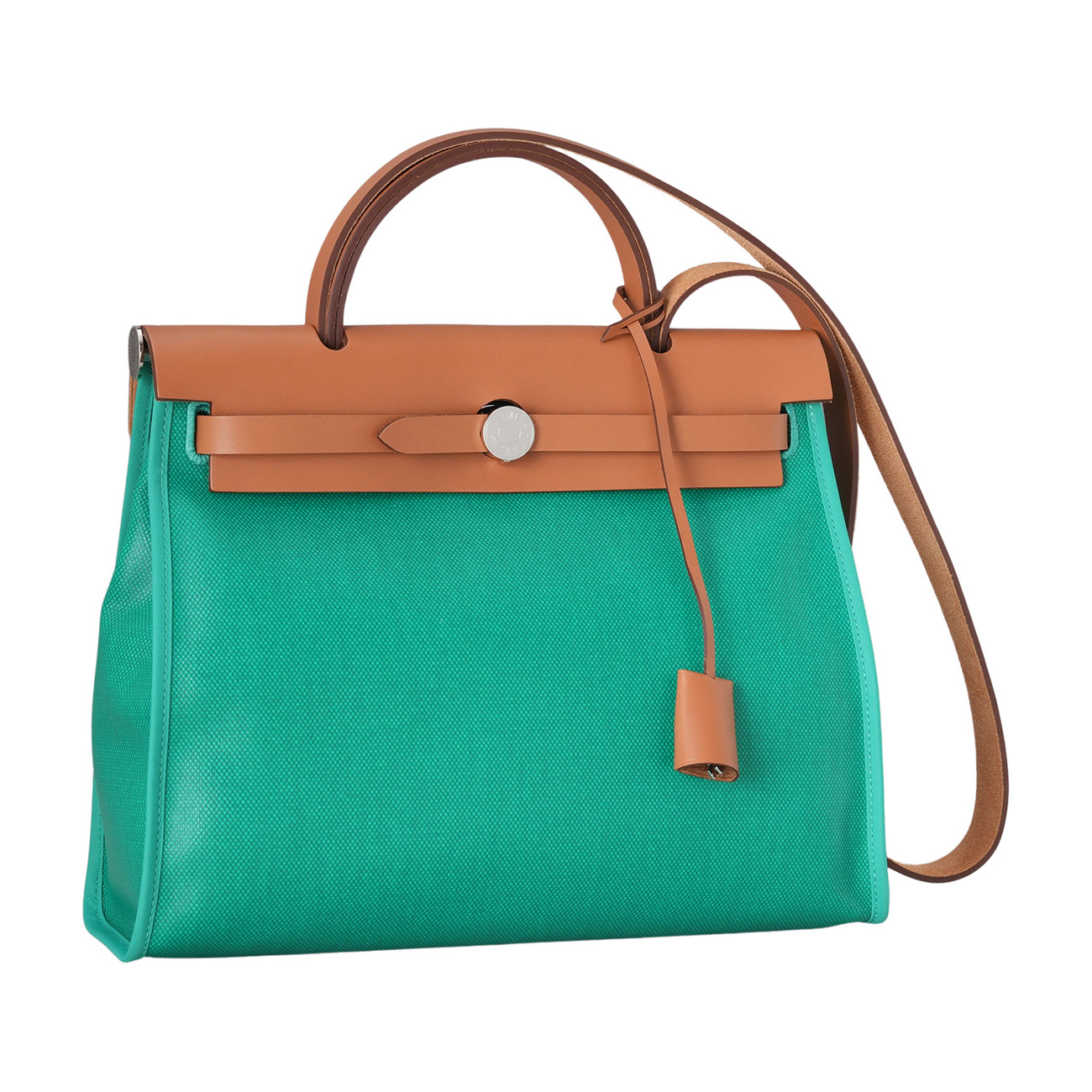 HERMES(USED)에르메스 코팅 캔버스 에르백31 민트 네추럴 에크루베이지