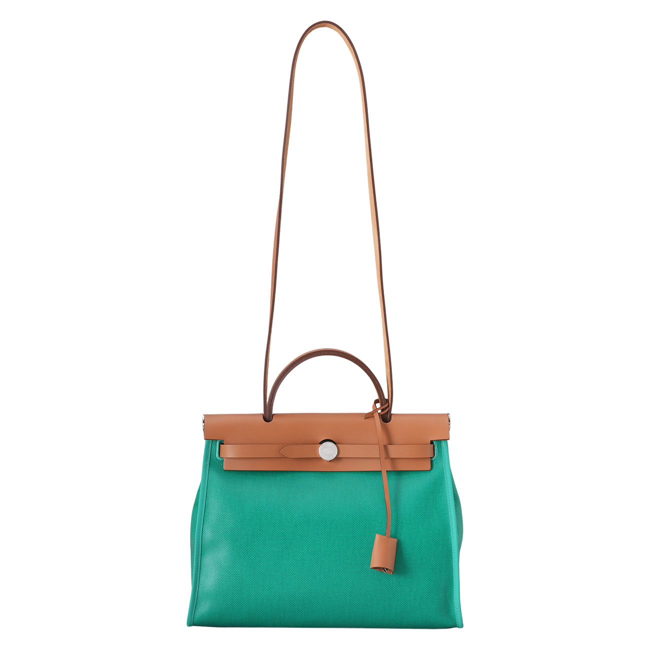 HERMES(USED)에르메스 코팅 캔버스 에르백31 민트 네추럴 에크루베이지