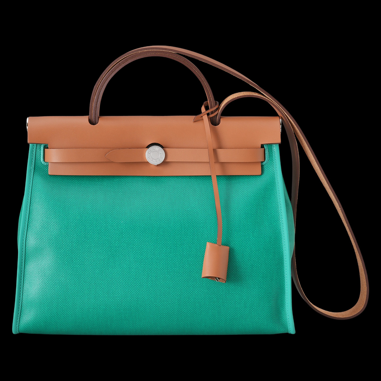 HERMES(USED)에르메스 코팅 캔버스 에르백31 민트 네추럴 에크루베이지