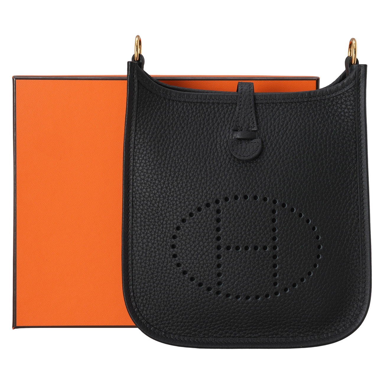 HERMES(USED)에르메스 에블린 16 느와 금장