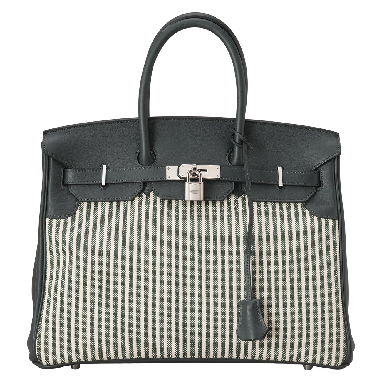 HERMES(USED)에르메스 캔버스 투톤벌킨35