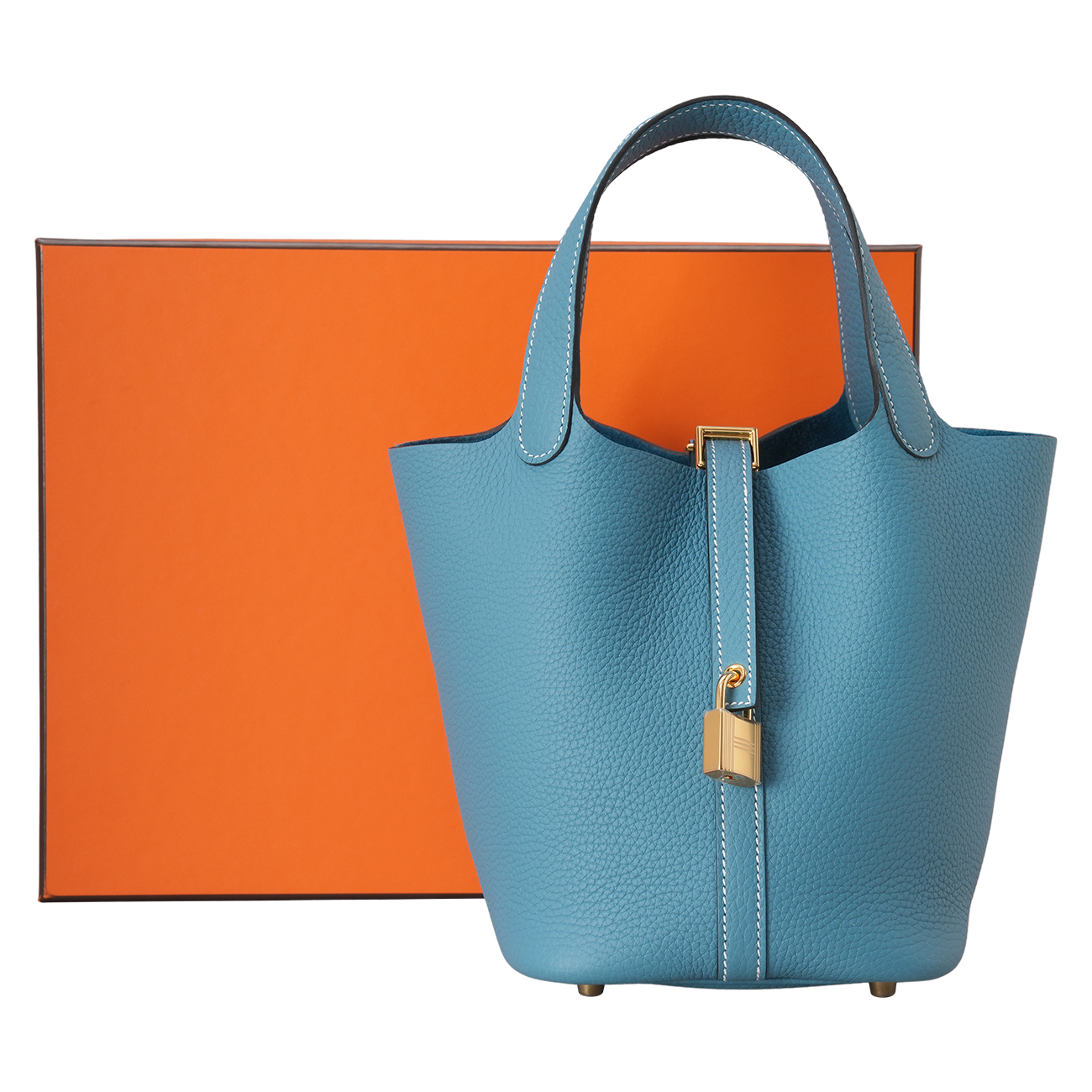 HERMES(NEW)에르메스 피코탄 18 뉴블루진 금장 (새상품) PRODUCT