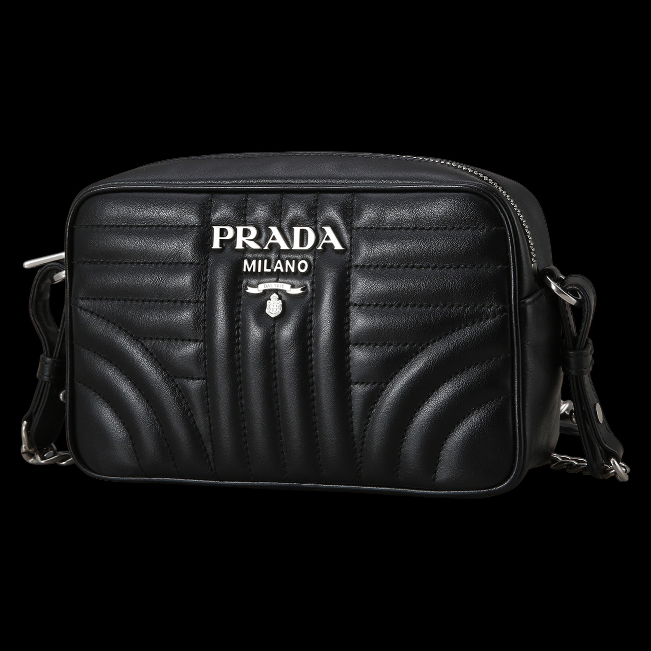 PRADA(USED)프라다 1BH084 다이아그램 카메라백
