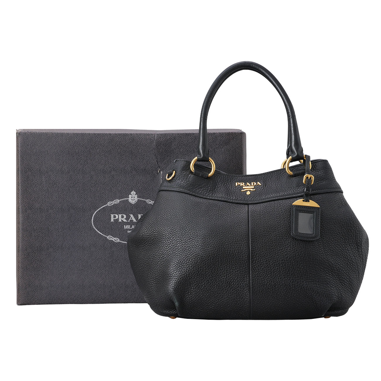 PRADA(USED)프라다 BN1777 비텔로 다이노 토트겸 숄더