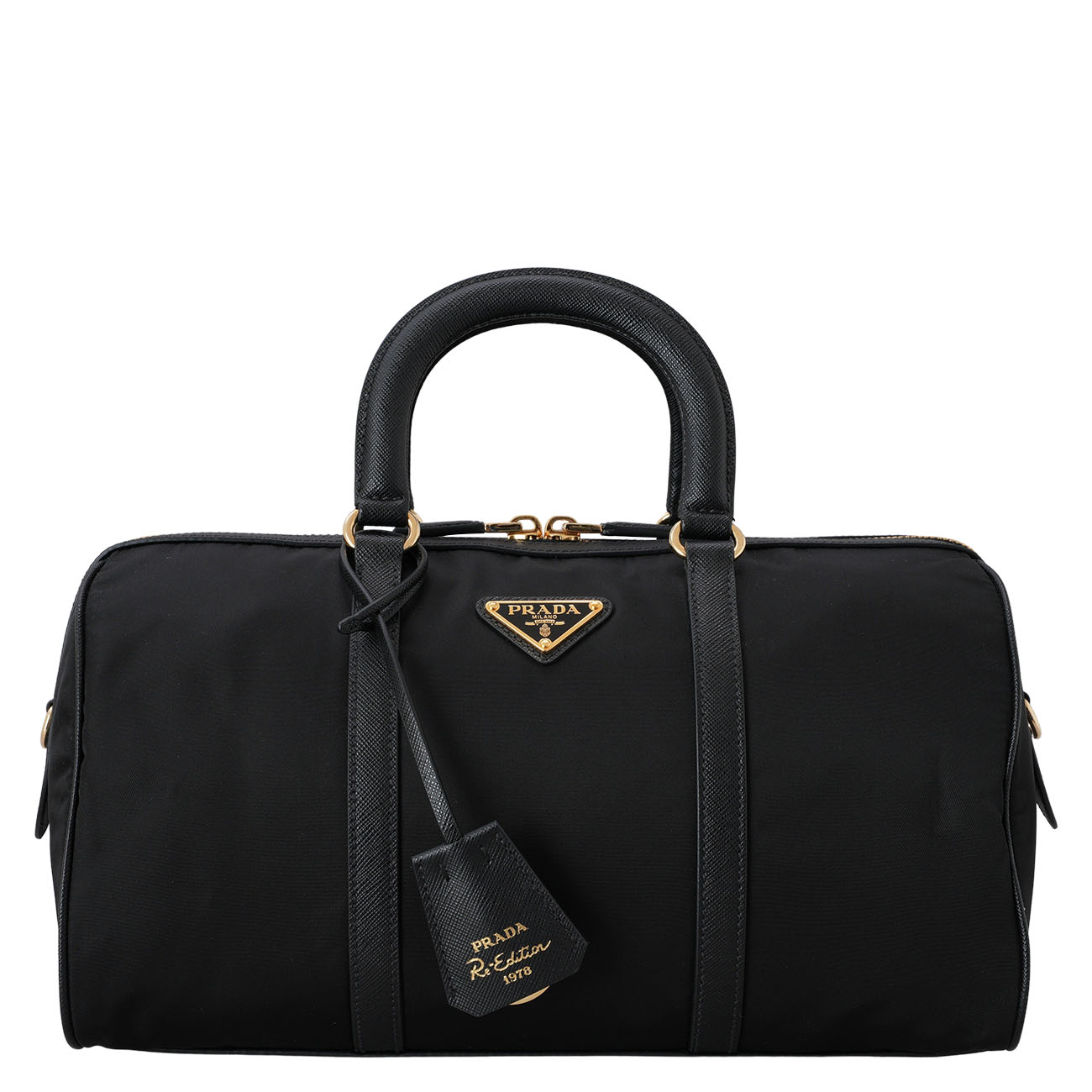 PRADA(USED)프라다 미디움 리나일론 사피아노 탑 핸들백 1BB233