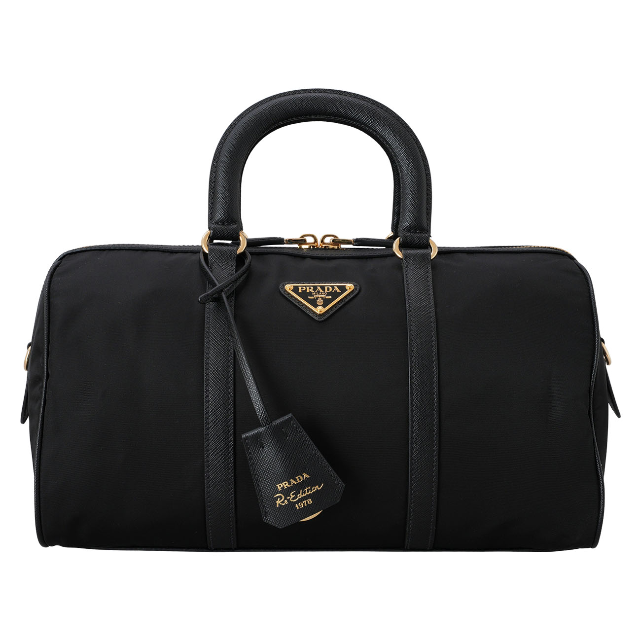 PRADA(USED)프라다 미디움 리나일론 사피아노 탑 핸들백 1BB233