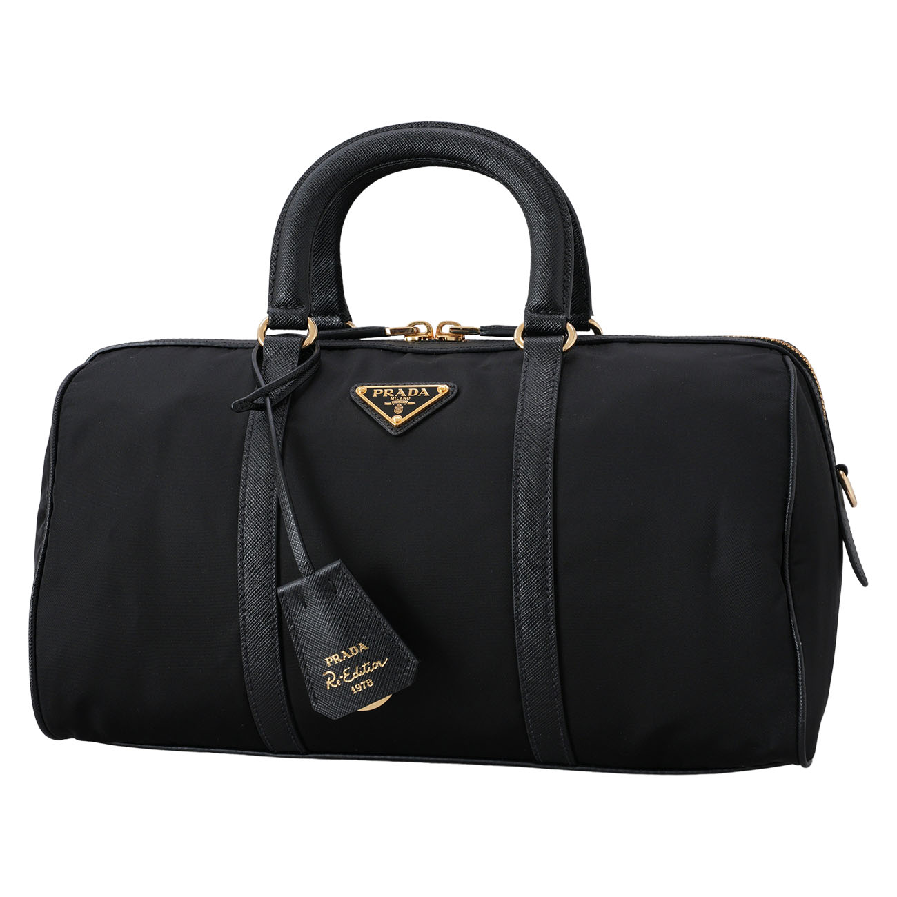PRADA(USED)프라다 미디움 리나일론 사피아노 탑 핸들백 1BB233