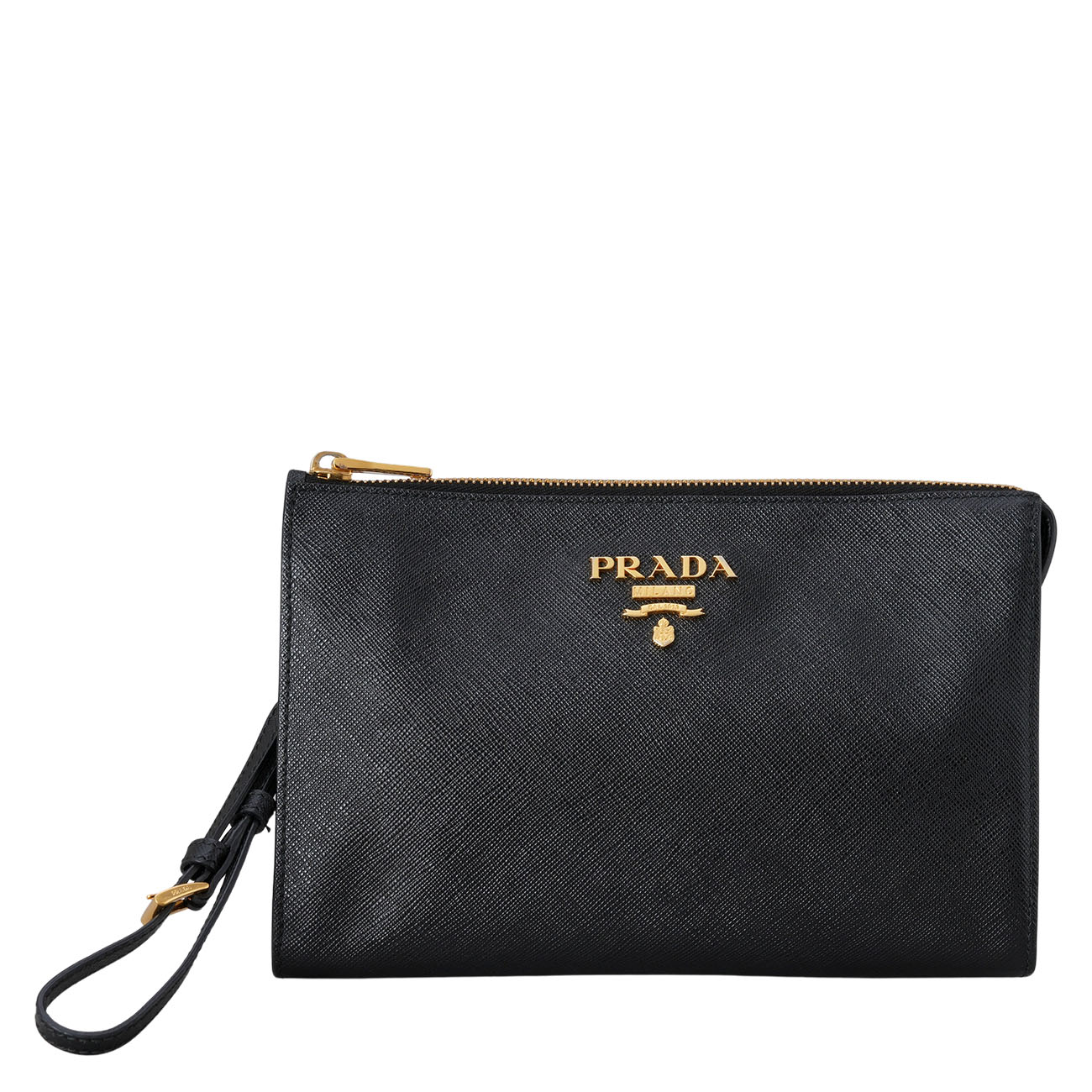 PRADA(USED)프라다 사피아노 가죽 클러치