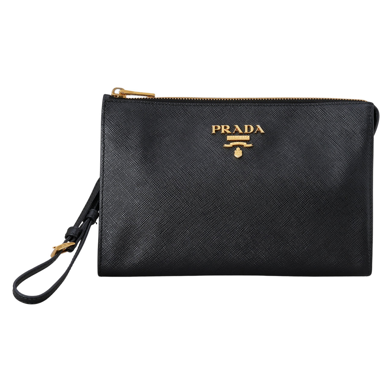 PRADA(USED)프라다 사피아노 가죽 클러치
