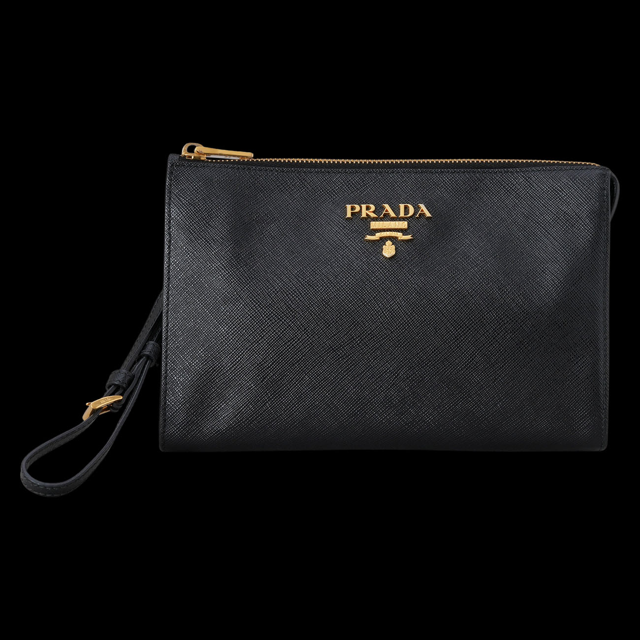 PRADA(USED)프라다 사피아노 가죽 클러치