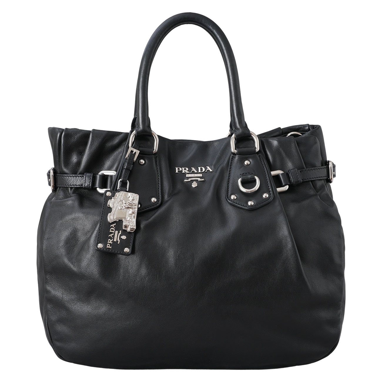 PRADA(USED)프라다 소프트 카프 숄더백
