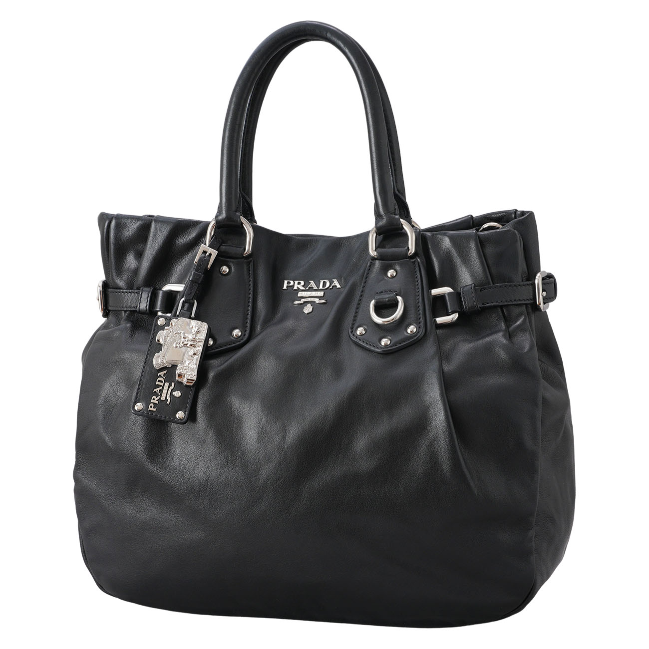 PRADA(USED)프라다 소프트 카프 숄더백