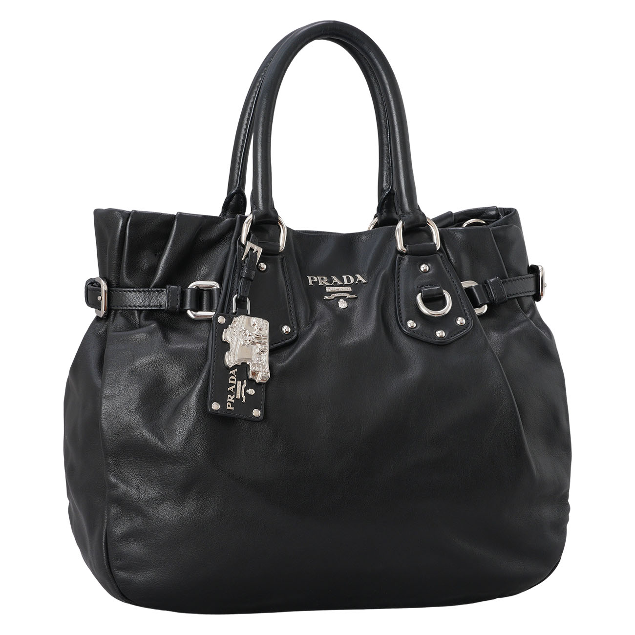 PRADA(USED)프라다 소프트 카프 숄더백