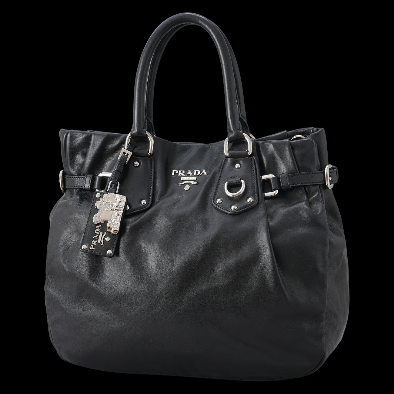 PRADA(USED)프라다 소프트 카프 숄더백