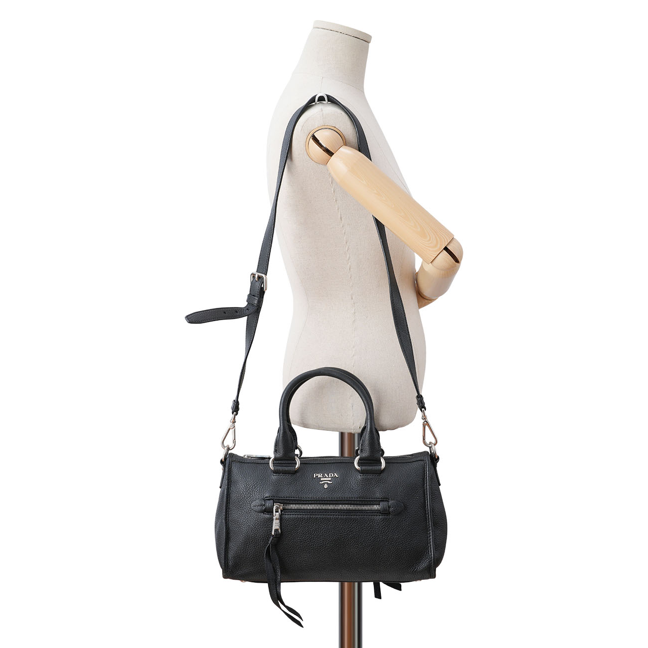 PRADA(USED)프라다 1BB022 비텔로 피닉스 모터백