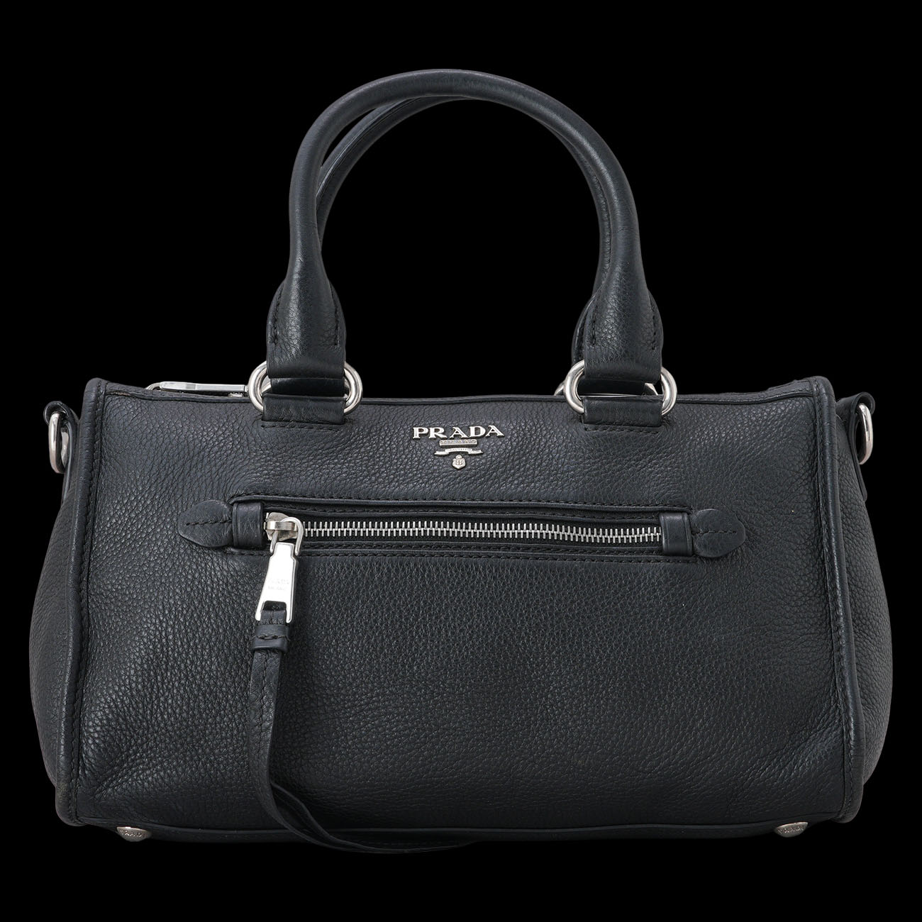PRADA(USED)프라다 1BB022 비텔로 피닉스 모터백