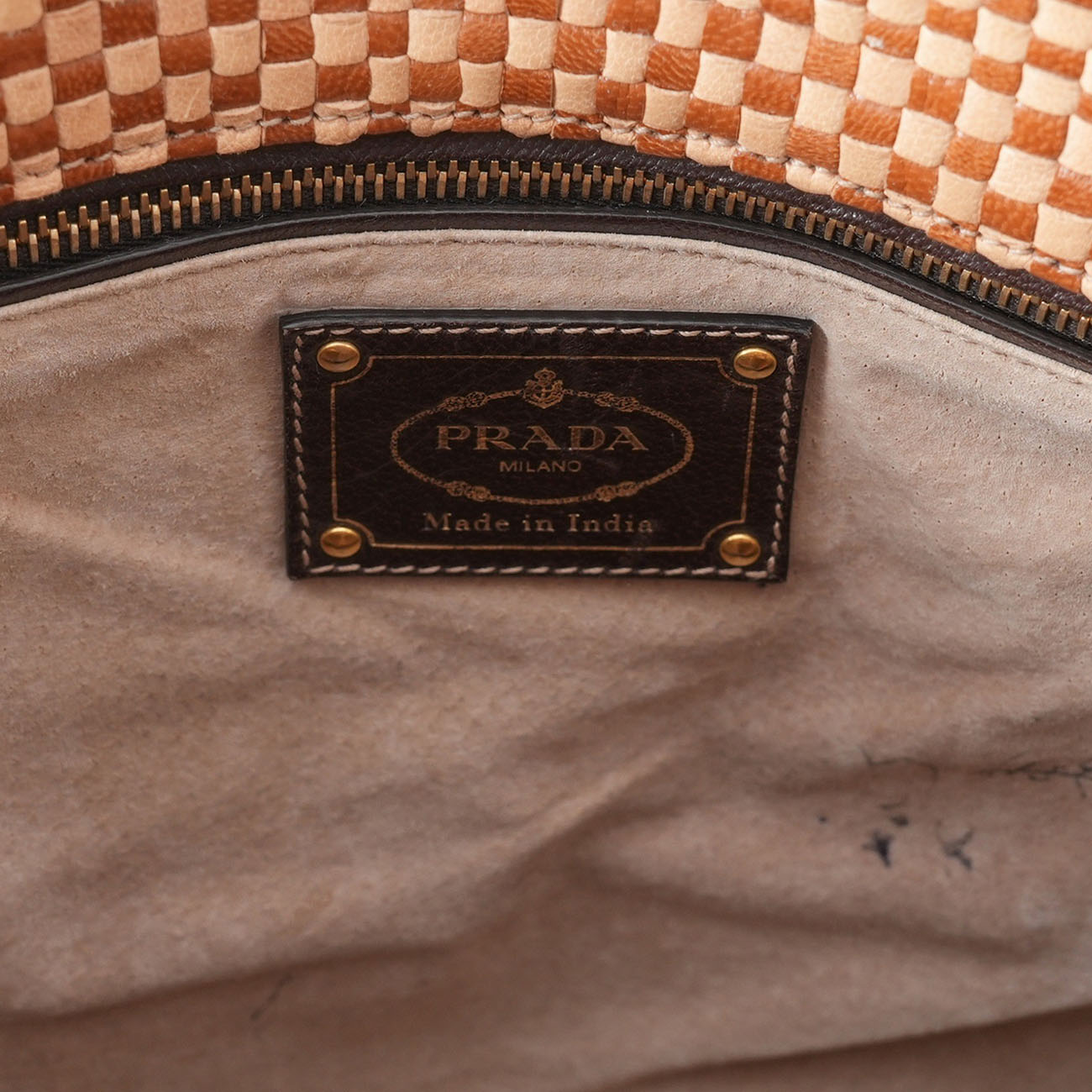 PRADA(USED)프라다 시즌 라탄 핸드백