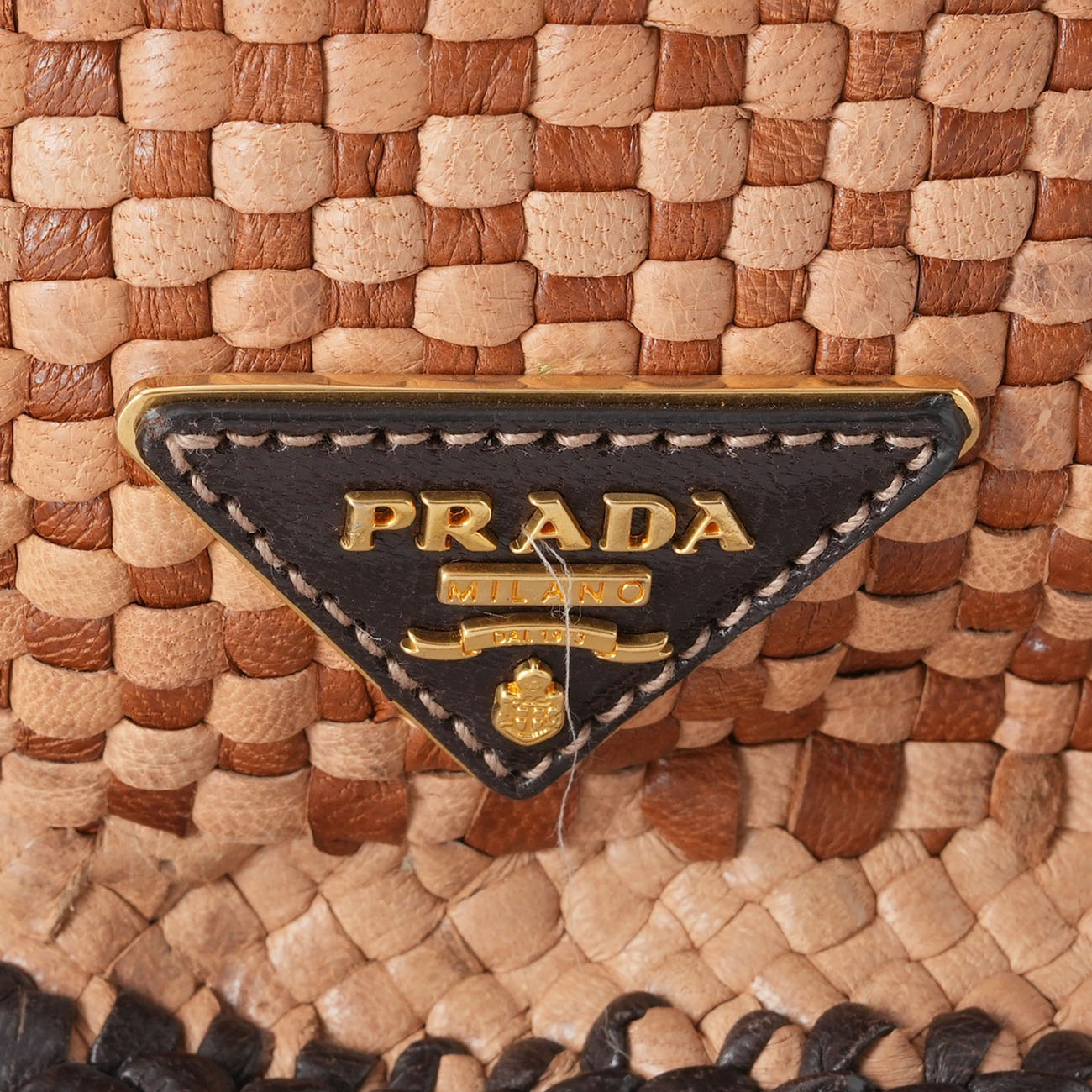 PRADA(USED)프라다 시즌 라탄 핸드백