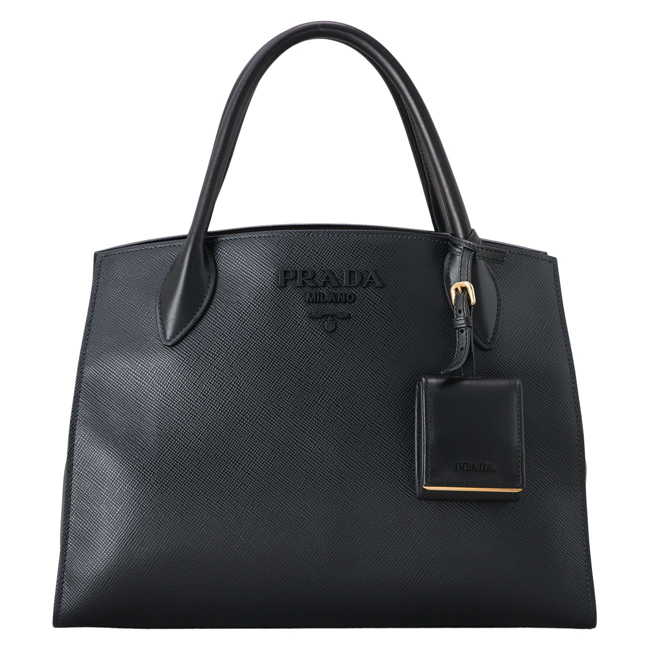 PRADA(USED)프라다 1BA155 사피아노 모노크롬 토트백