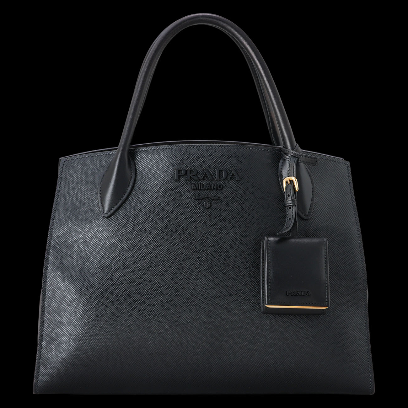 PRADA(USED)프라다 1BA155 사피아노 모노크롬 토트백