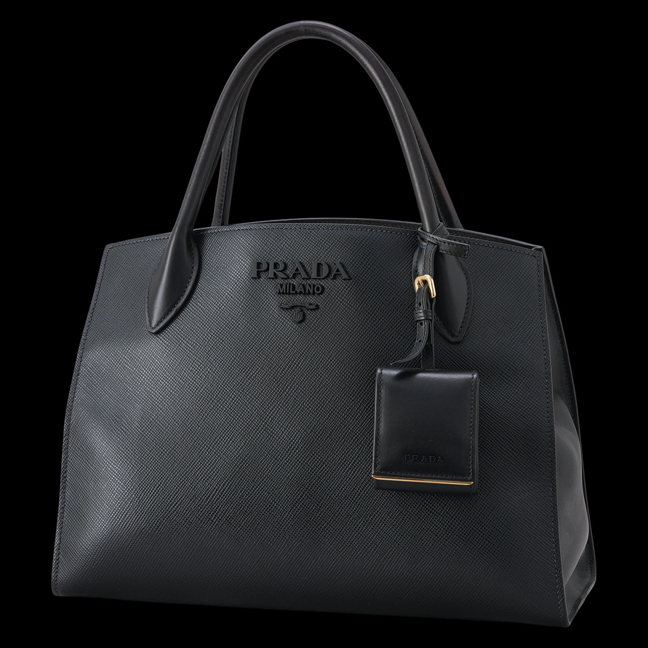 PRADA(USED)프라다 1BA155 사피아노 모노크롬 토트백