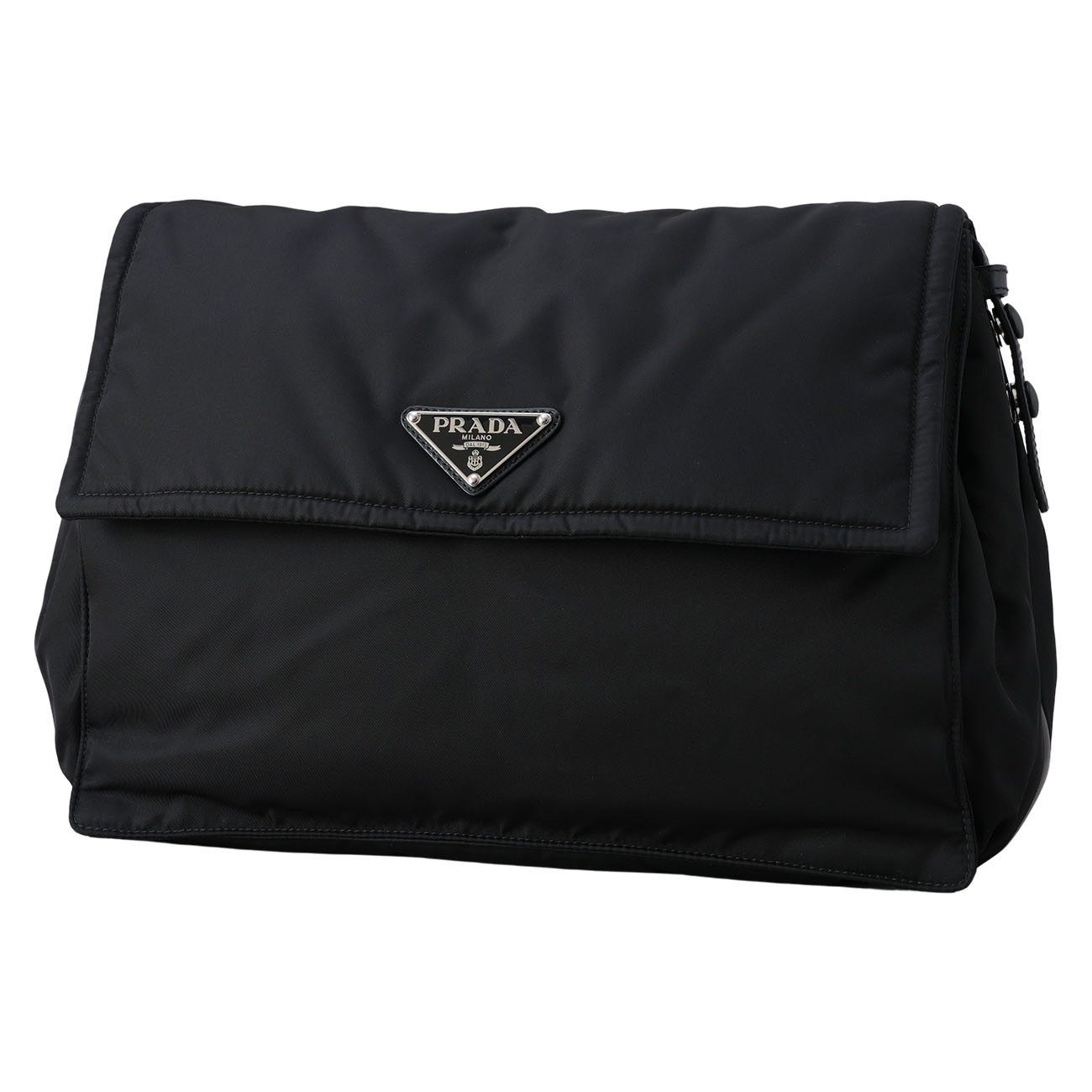 PRADA(USED)프라다 1BD256 트래블러 라지 리나일론 패딩 숄더백