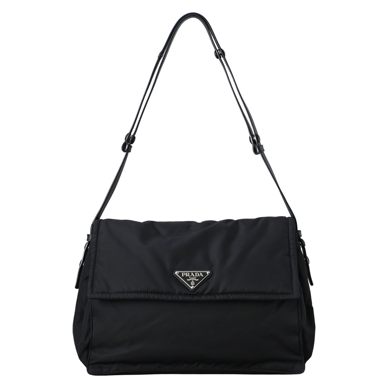 PRADA(USED)프라다 1BD256 트래블러 라지 리나일론 패딩 숄더백