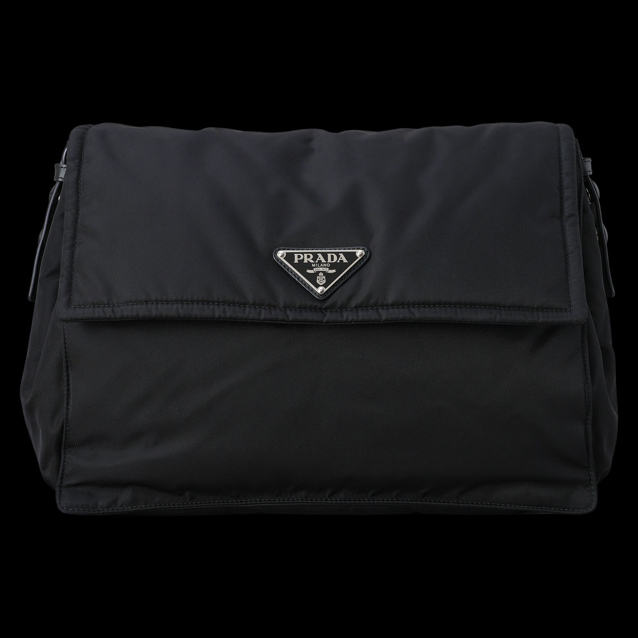 PRADA(USED)프라다 1BD256 트래블러 라지 리나일론 패딩 숄더백