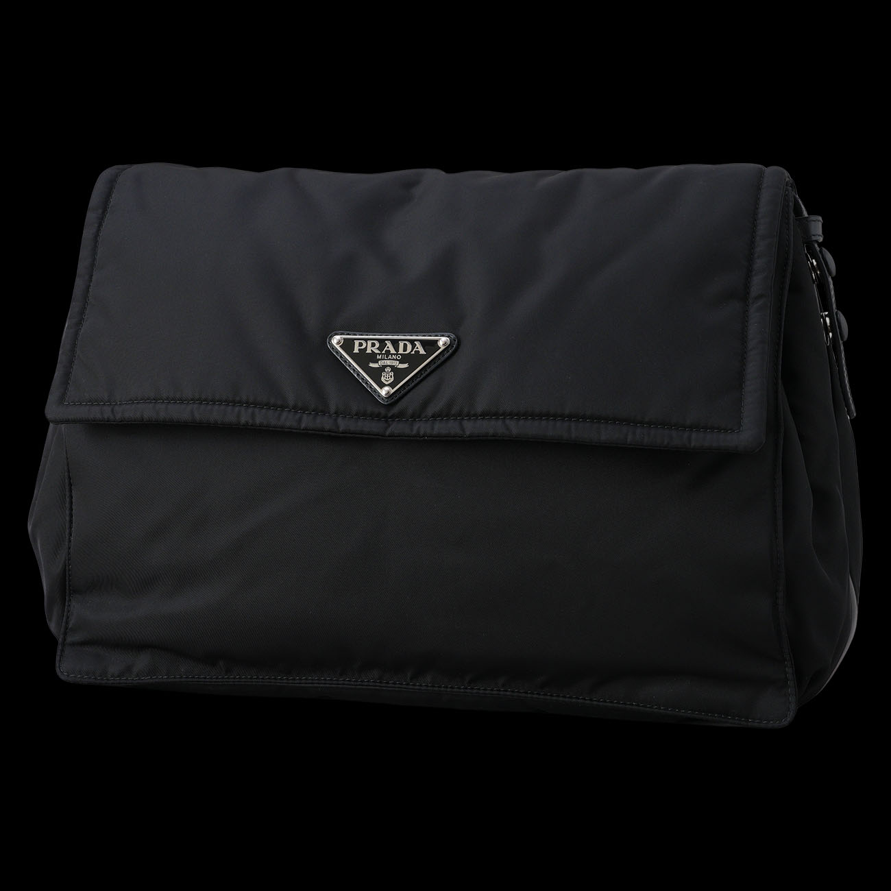 PRADA(USED)프라다 1BD256 트래블러 라지 리나일론 패딩 숄더백