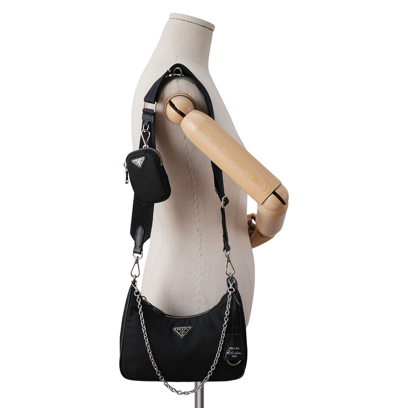 PRADA(USED)프라다 1BH204 리에디션 리나일론 호보백