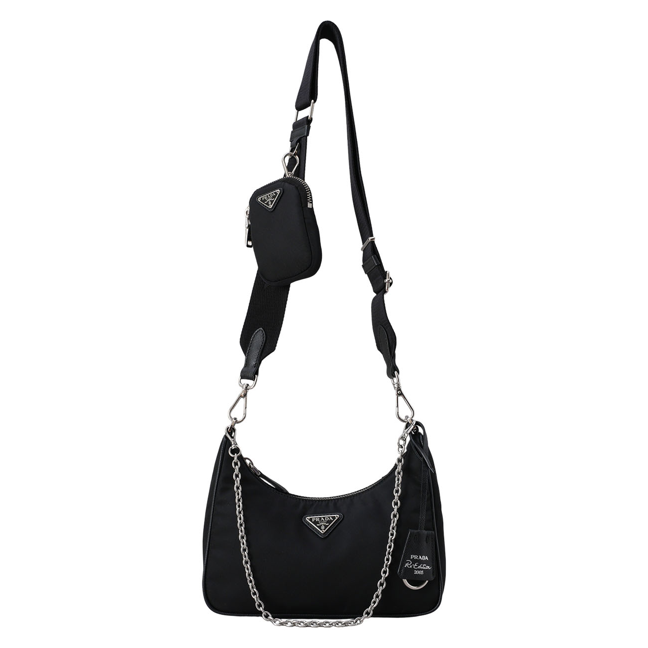 PRADA(USED)프라다 1BH204 리에디션 리나일론 호보백