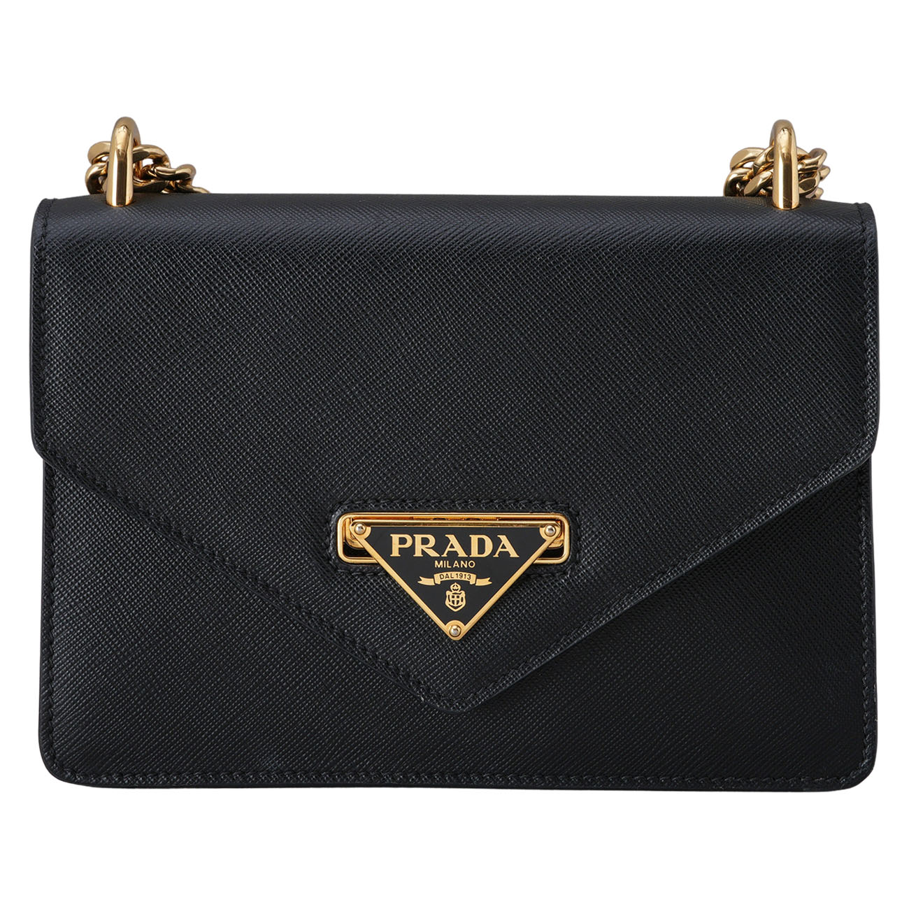 PRADA(USED)프라다 1BD200 사피아노 엔벨롭 체인 숄더백