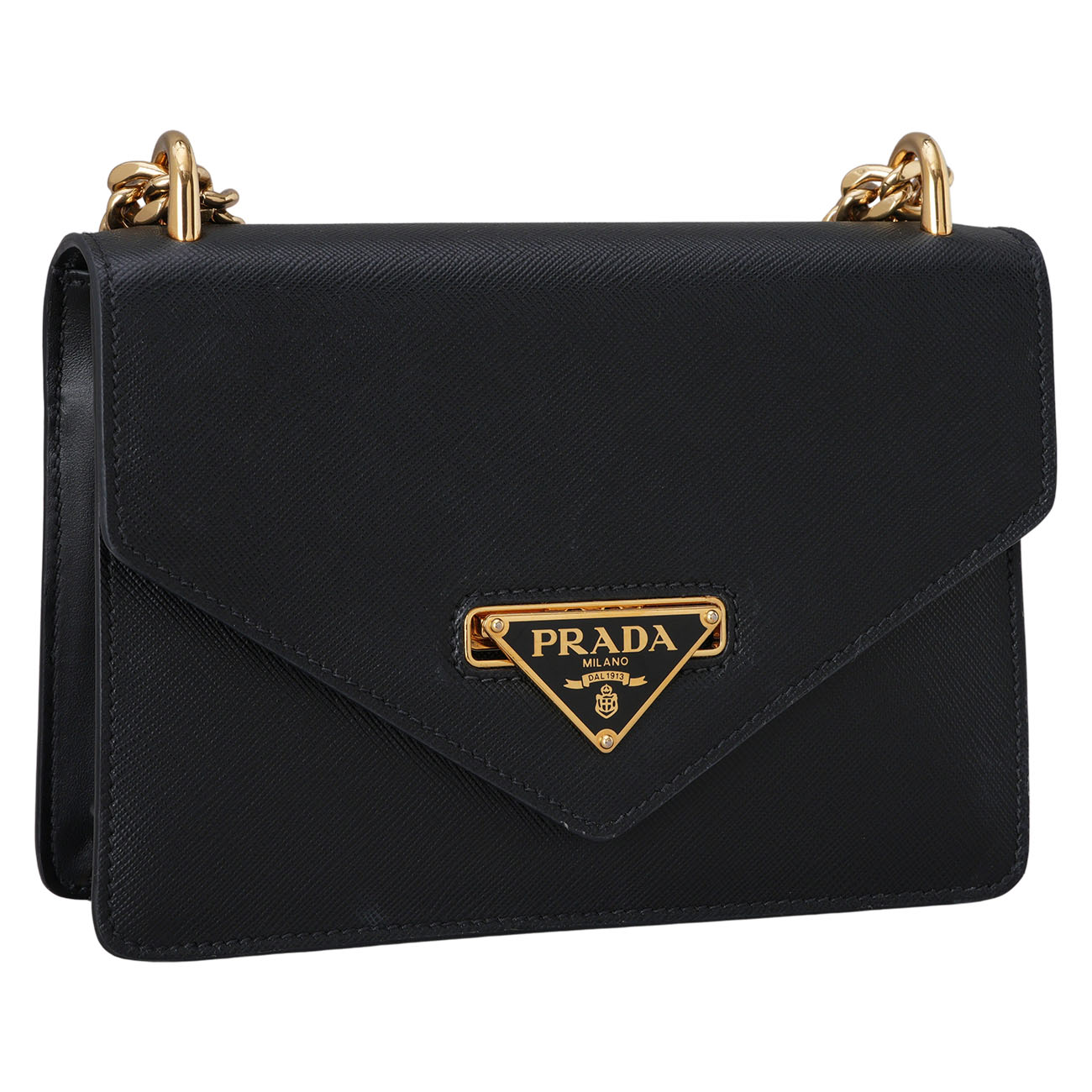 PRADA(USED)프라다 1BD200 사피아노 엔벨롭 체인 숄더백