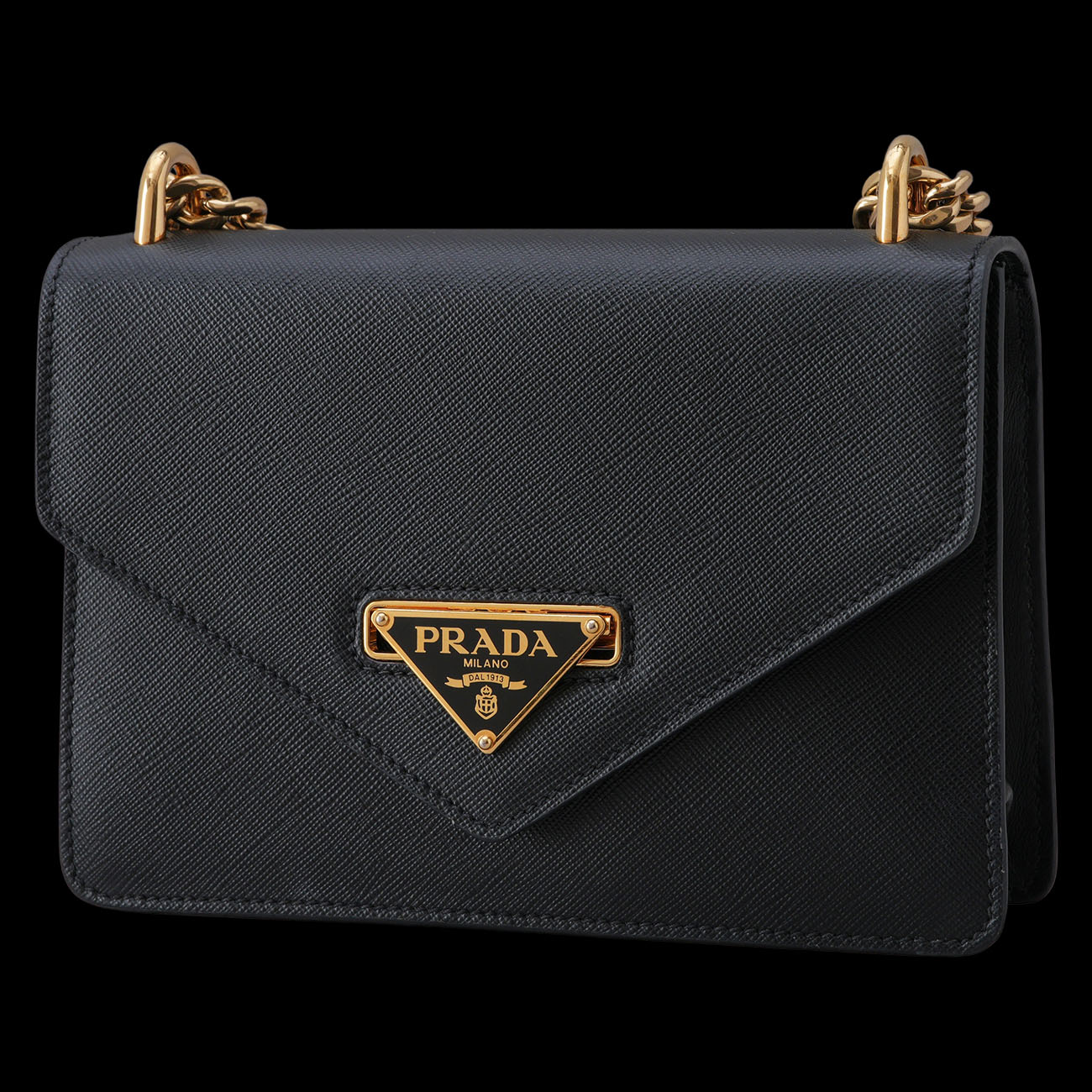 PRADA(USED)프라다 1BD200 사피아노 엔벨롭 체인 숄더백