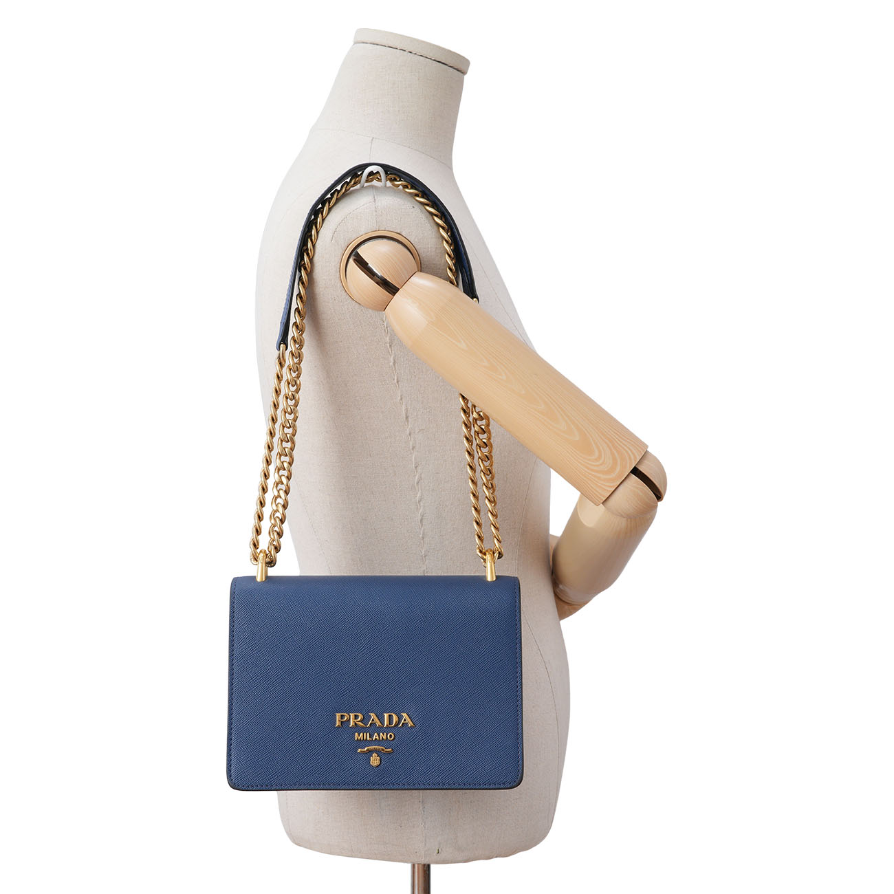 PRADA(USED)프라다 1BD133 사피아노 체인 플랩백