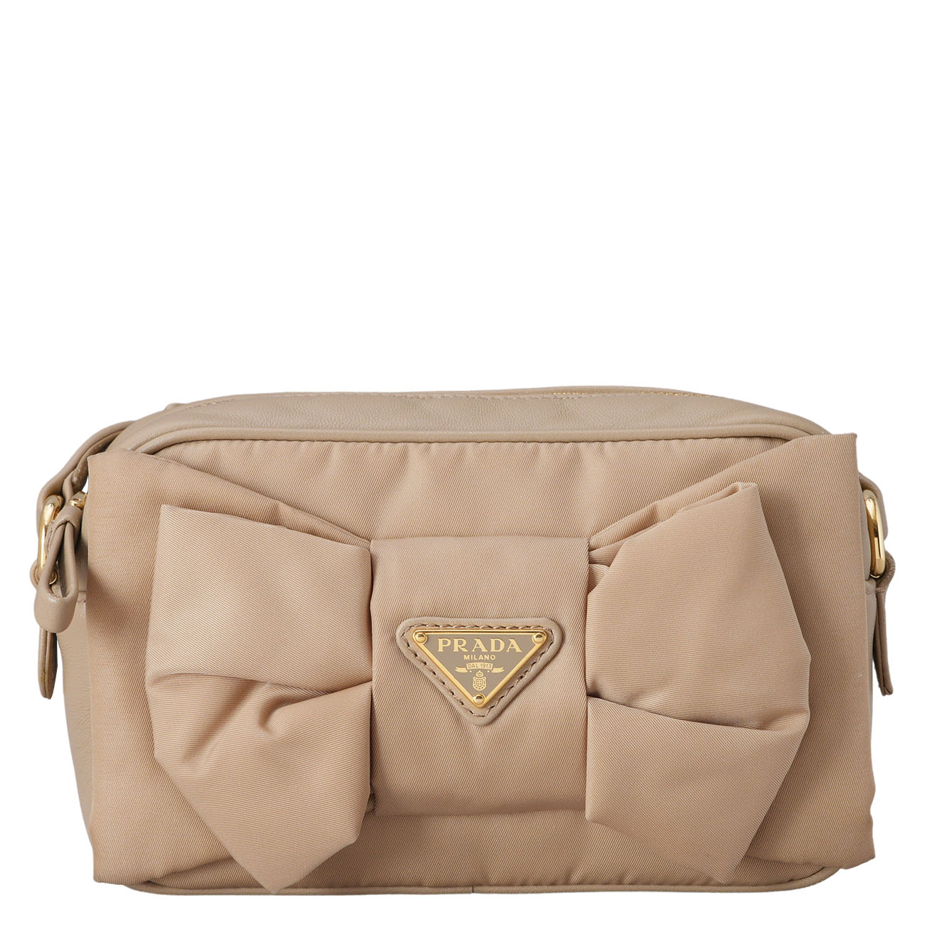 PRADA(USED)프라다 리본 장식 나파 가죽 미니 숄더백