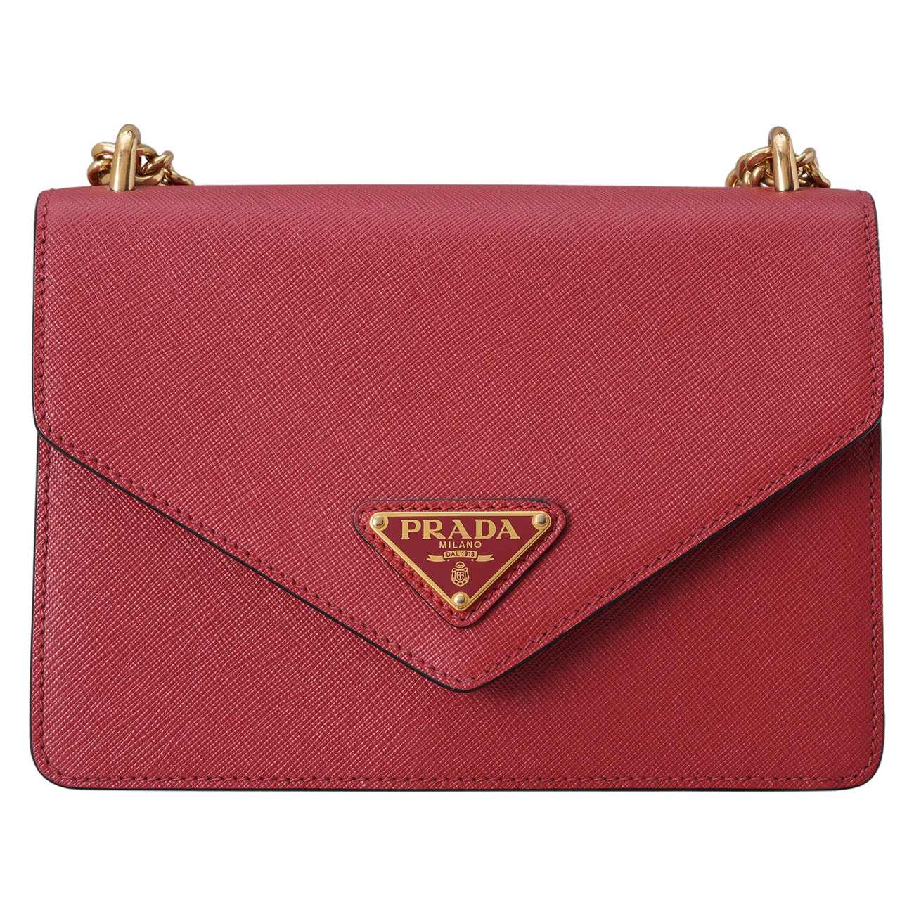 PRADA(USED)프라다 1BD200 사피아노 엔벨롭 체인 숄더백