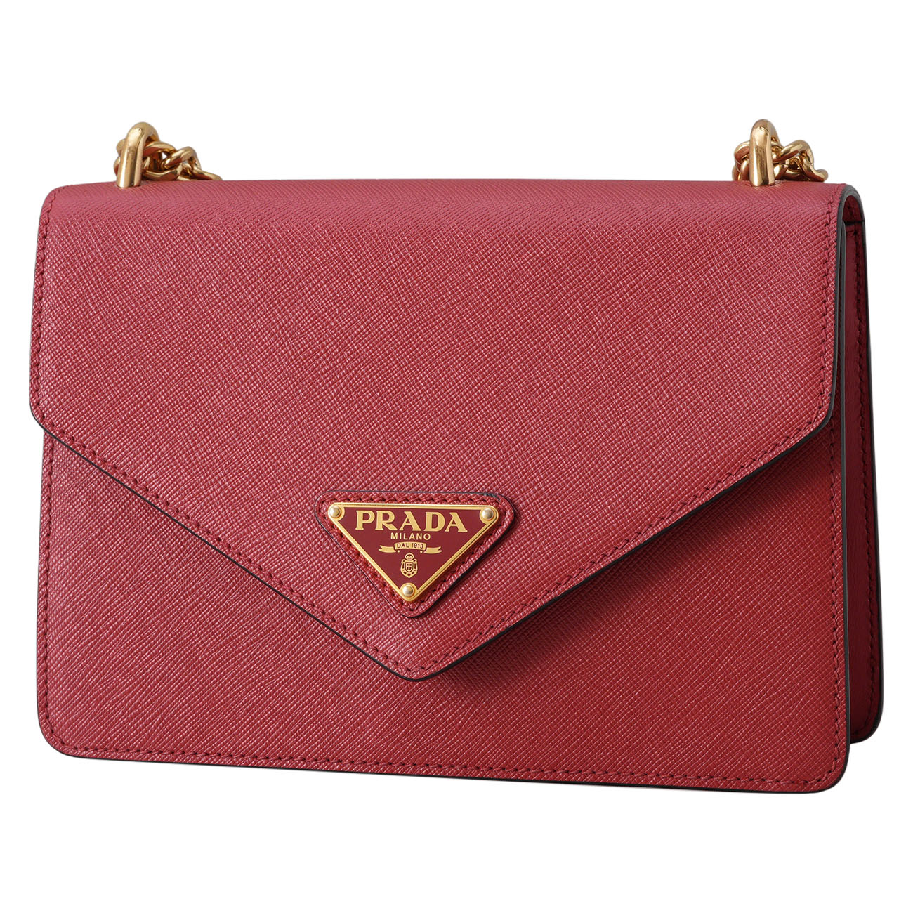 PRADA(USED)프라다 1BD200 사피아노 엔벨롭 체인 숄더백