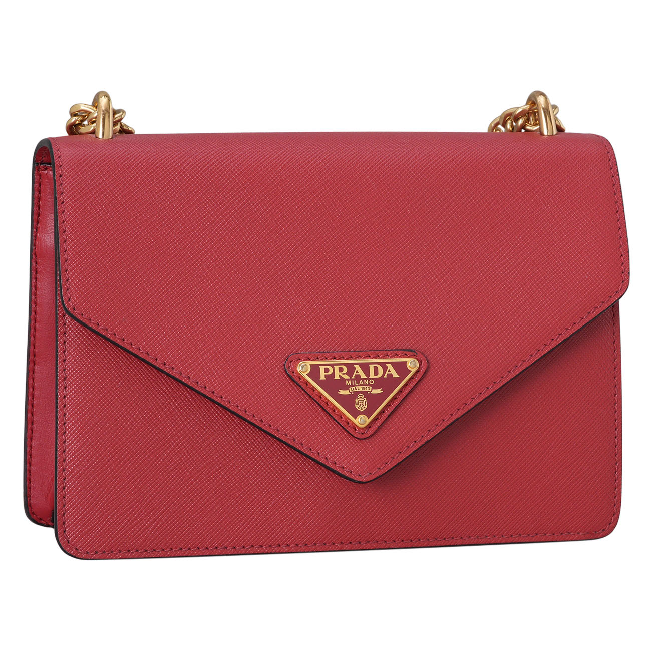 PRADA(USED)프라다 1BD200 사피아노 엔벨롭 체인 숄더백