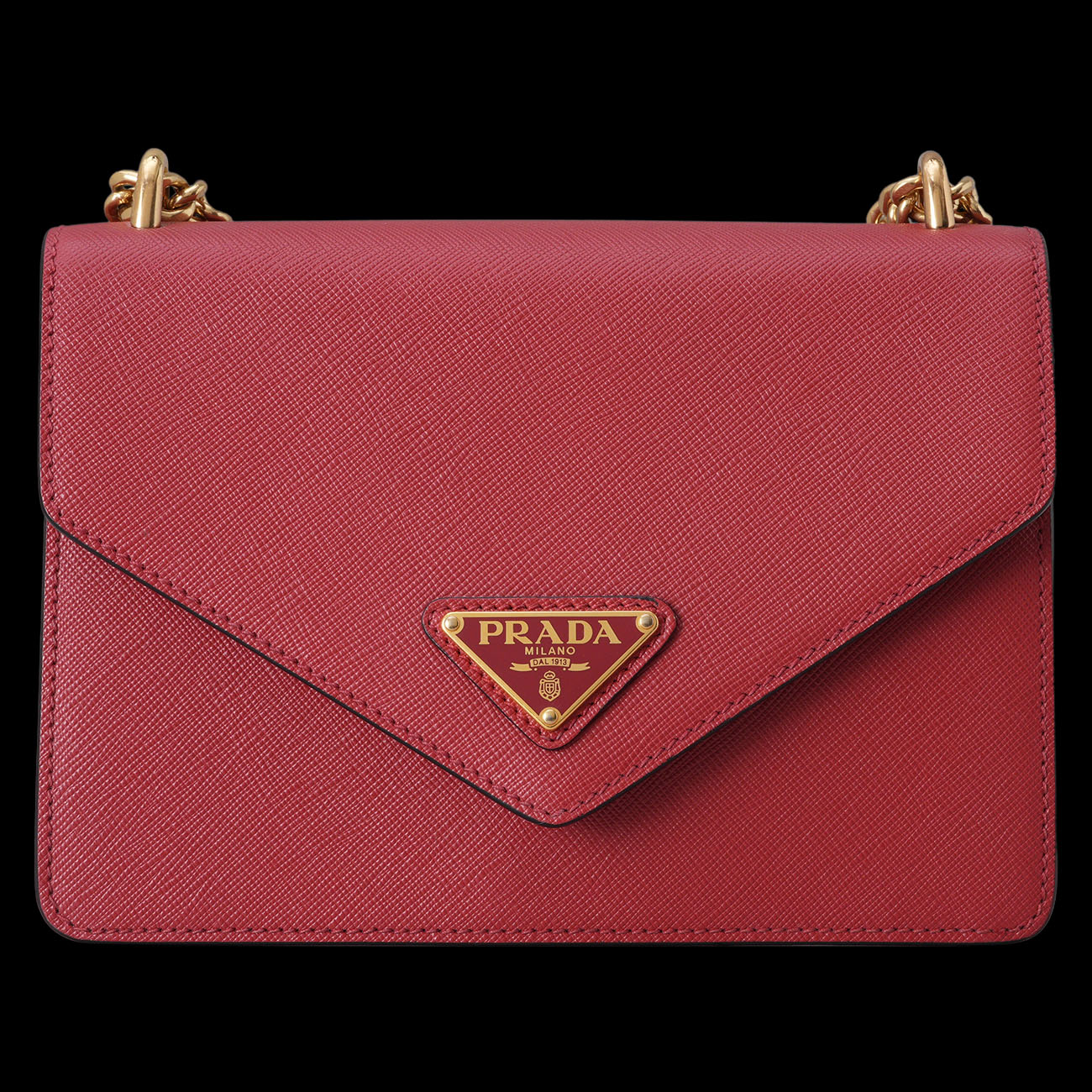 PRADA(USED)프라다 1BD200 사피아노 엔벨롭 체인 숄더백