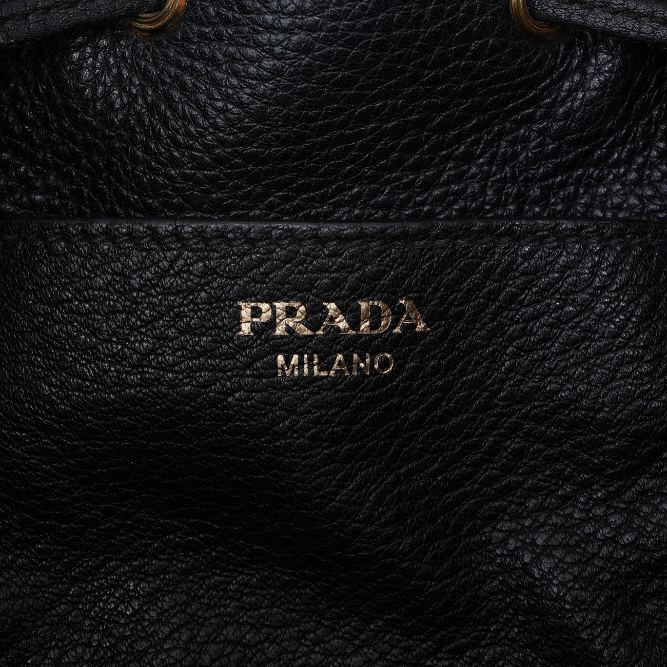 PRADA(USED)프라다 1BE018 비텔로 다이노 버킷백