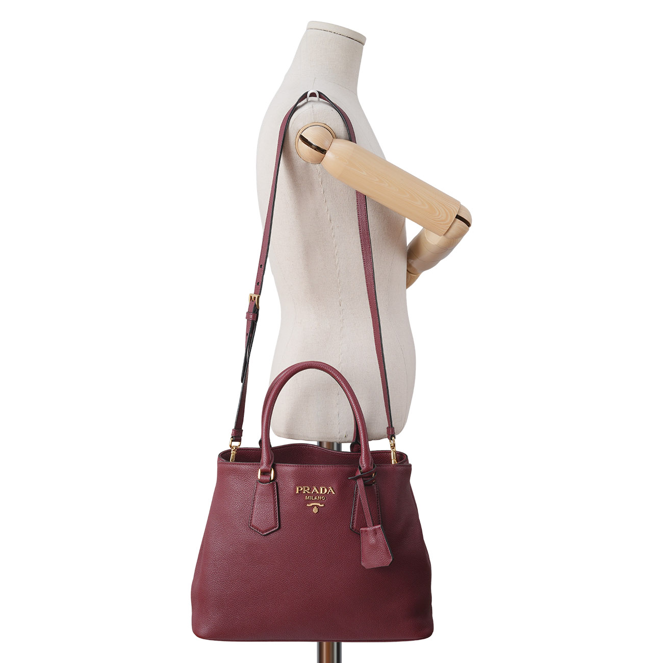PRADA(USED)프라다 1BA239 비텔로 다이노 토트겸 숄더백